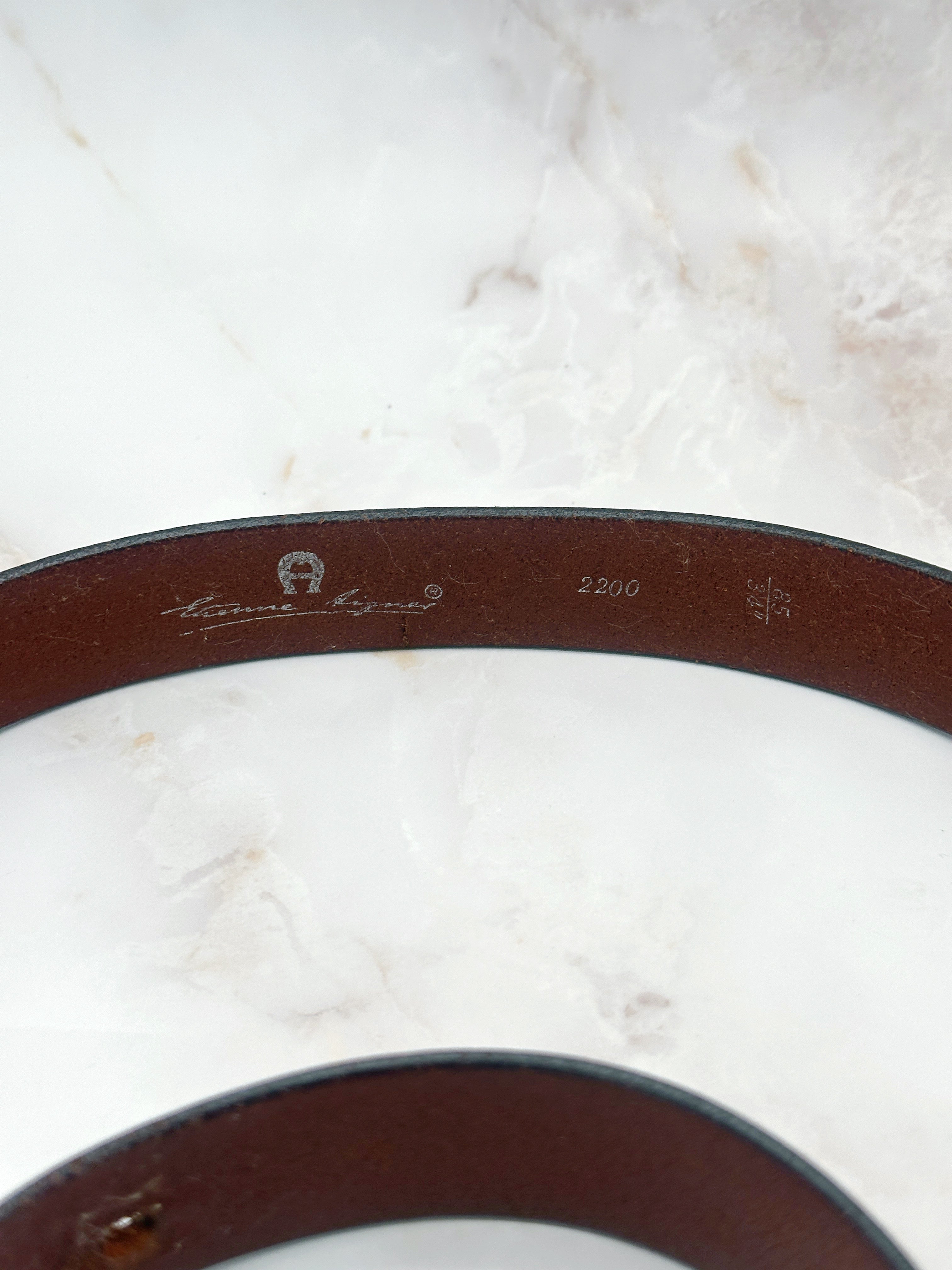 Vintage Gürtel von Etienne Aigner aus braunem Leder