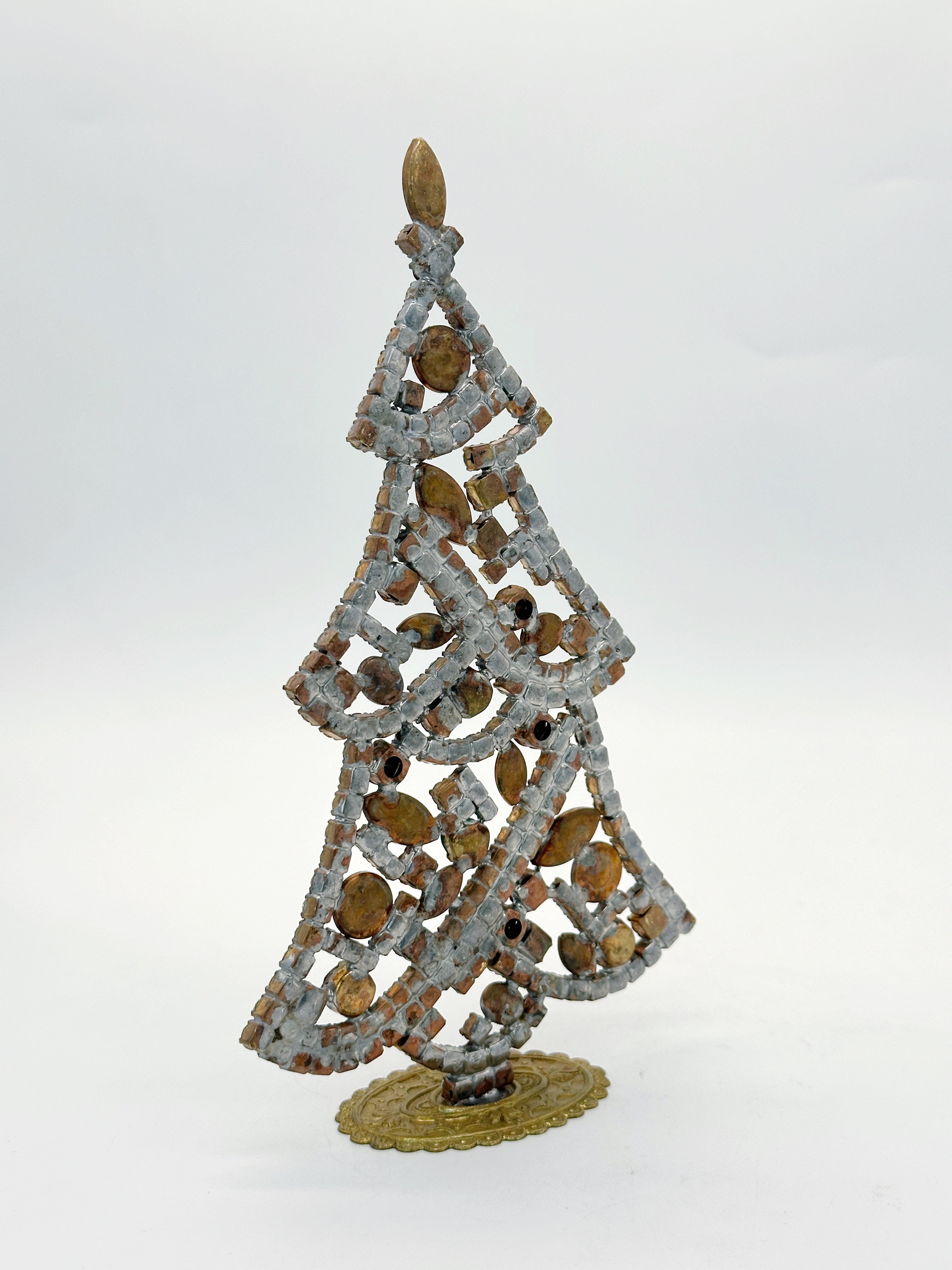 Prächtiger Gablonzer Christbaum aus Strass & Kristall