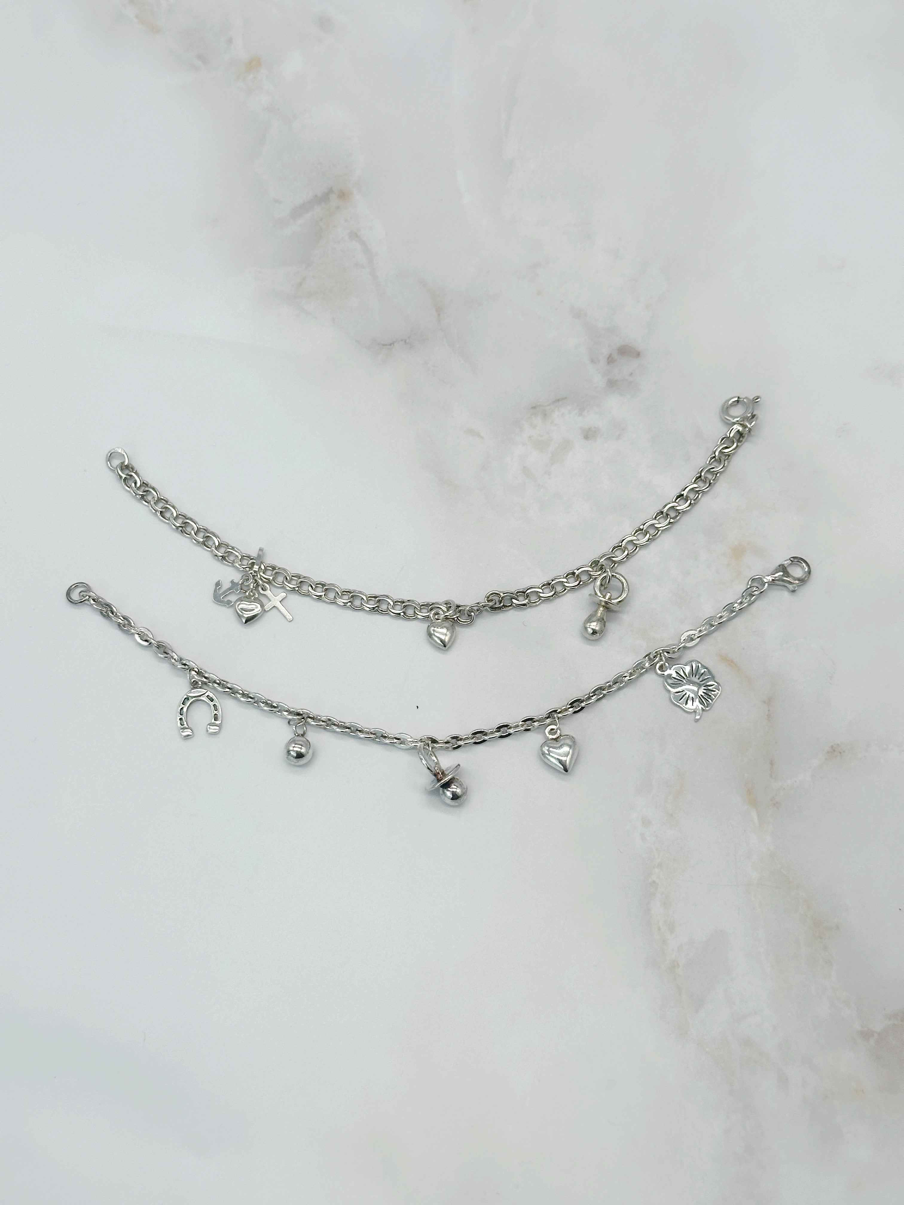 Vintage Bettelarmband aus Sterling Silber von Jens Aagaard Dänemark