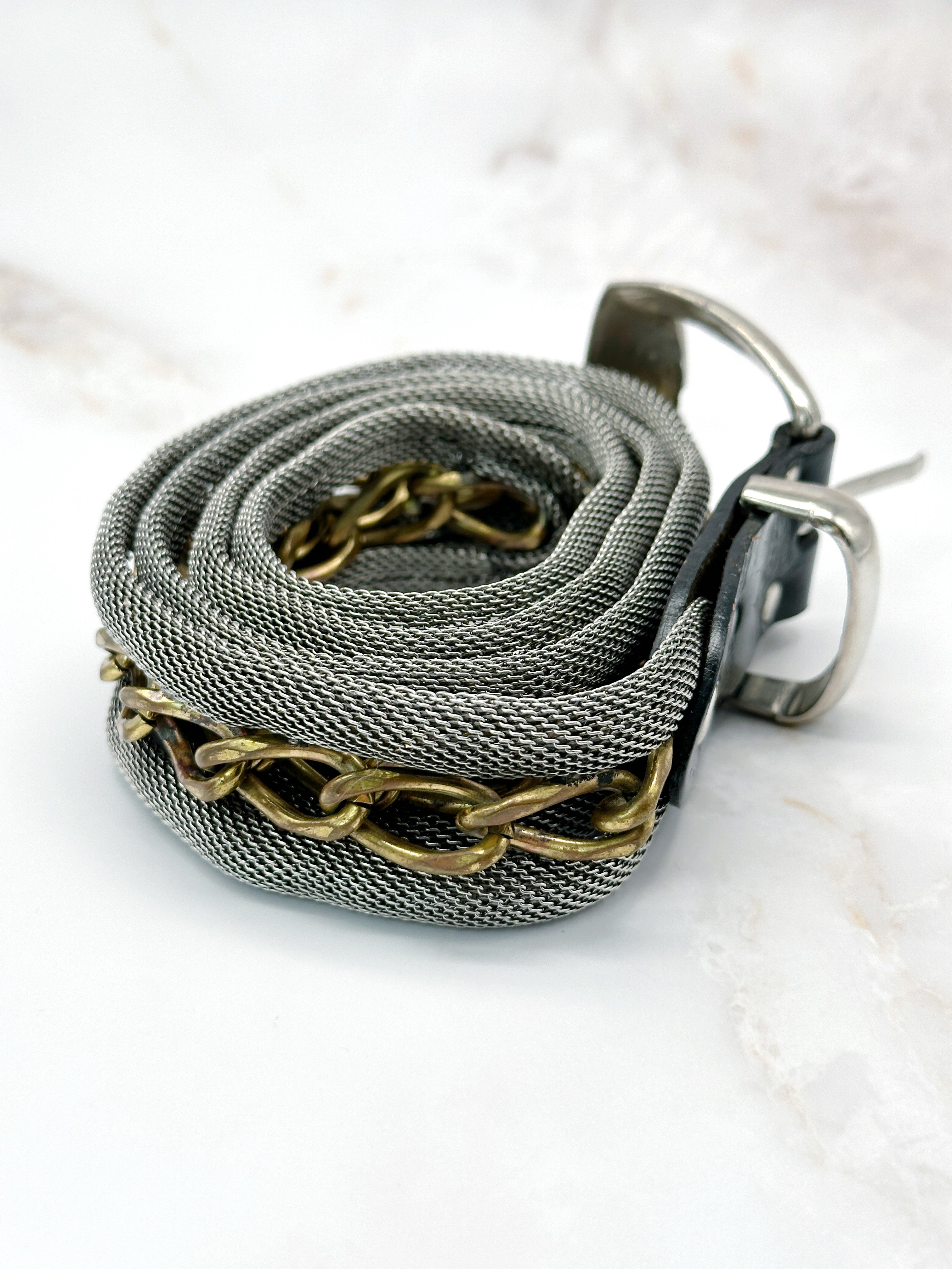 Vintage bicolor belt