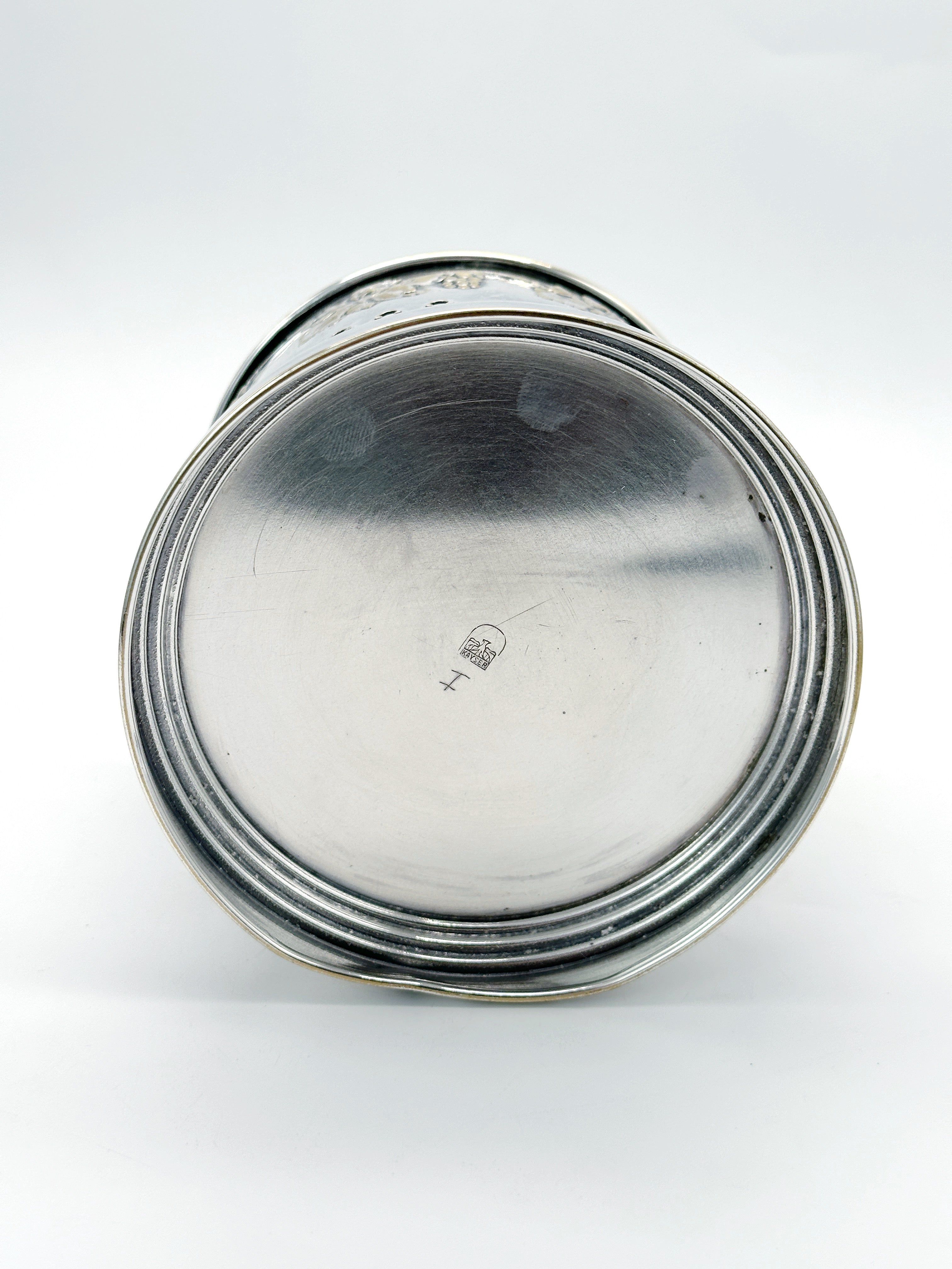 Jugendstil Flaschenhalter Engelbert Kayser Versilbert