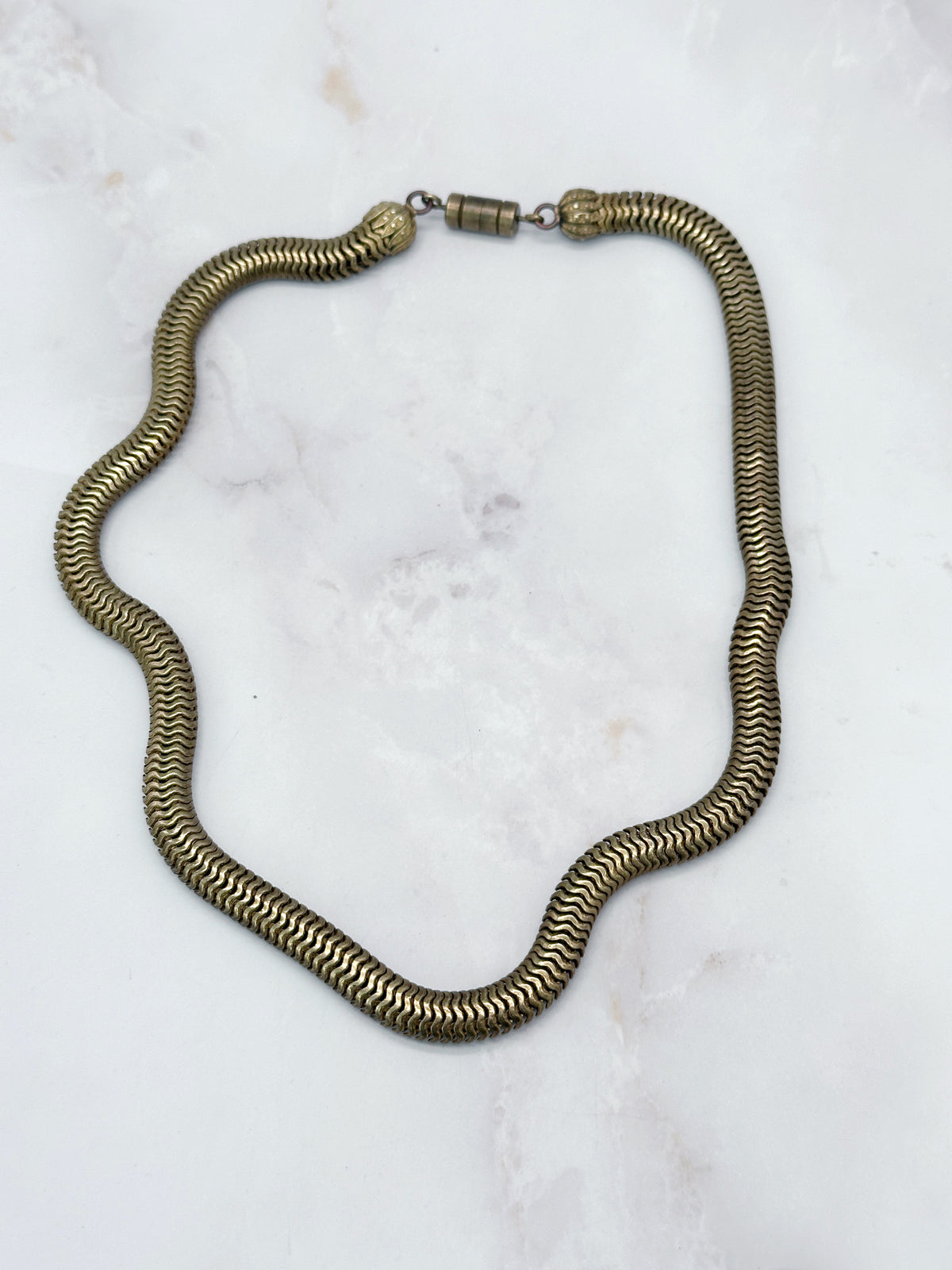 Vergoldete Vintage Schlangenkette – zeitlose Eleganz für jeden Tag