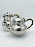 Antikes Christofle Set von 1893, Teekanne & Wasserkanne, Hammerschlag