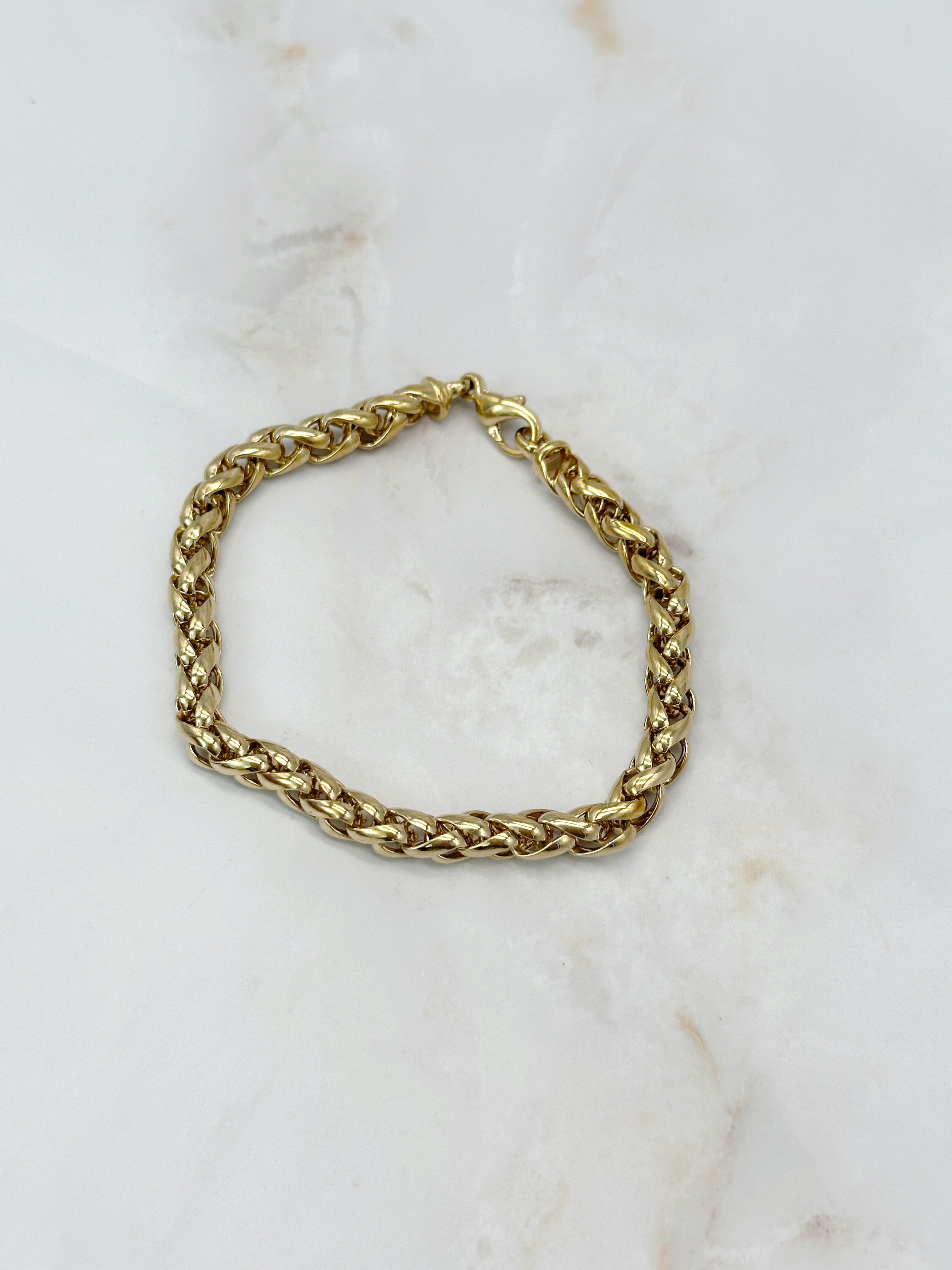 Classic vintage link bracelet – gold-plated
