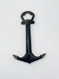 Vintage Flaschenöffner in Ankerform aus Messing