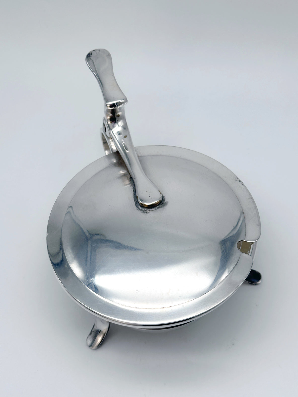 Versilberte Vintage Zuckerdose aus Italien um 1950