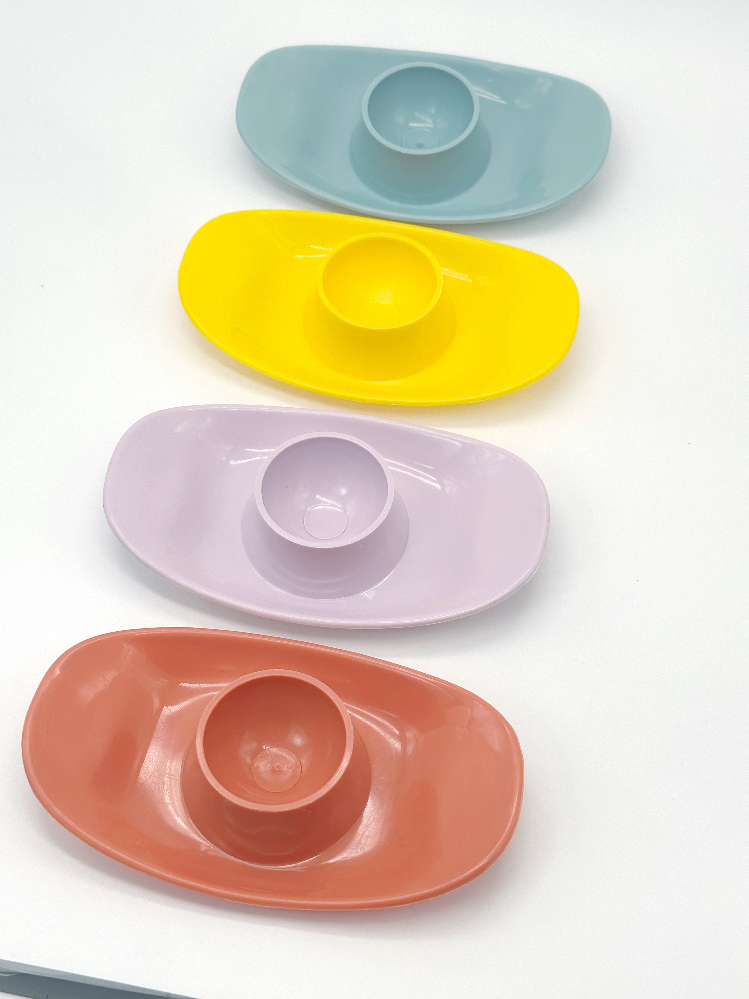 Stapelbare Eierbecher im 4er-Set, ca. 1970