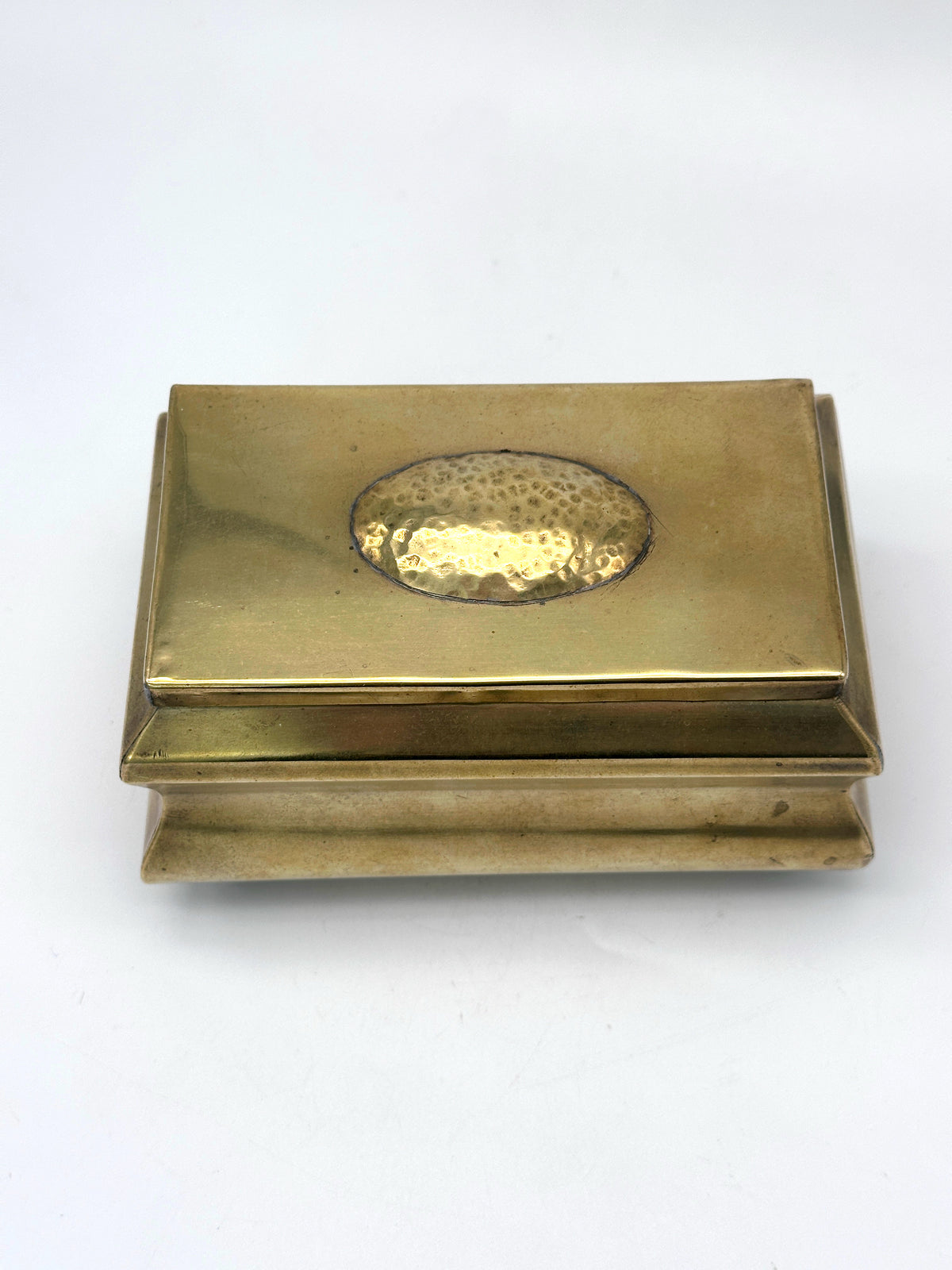 Ausgefallene Vintage Dose aus Messing