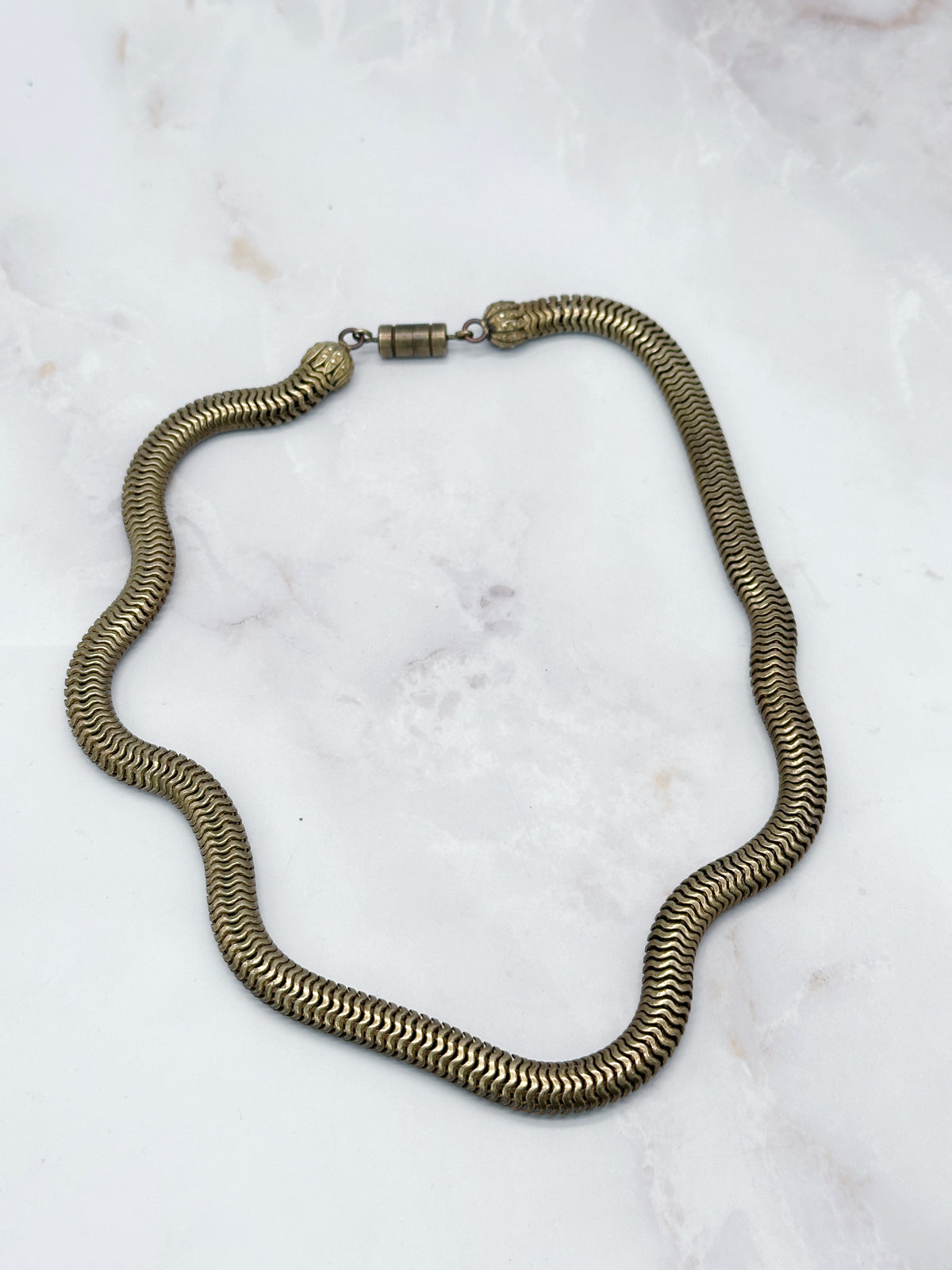 Vergoldete Vintage Schlangenkette – zeitlose Eleganz für jeden Tag