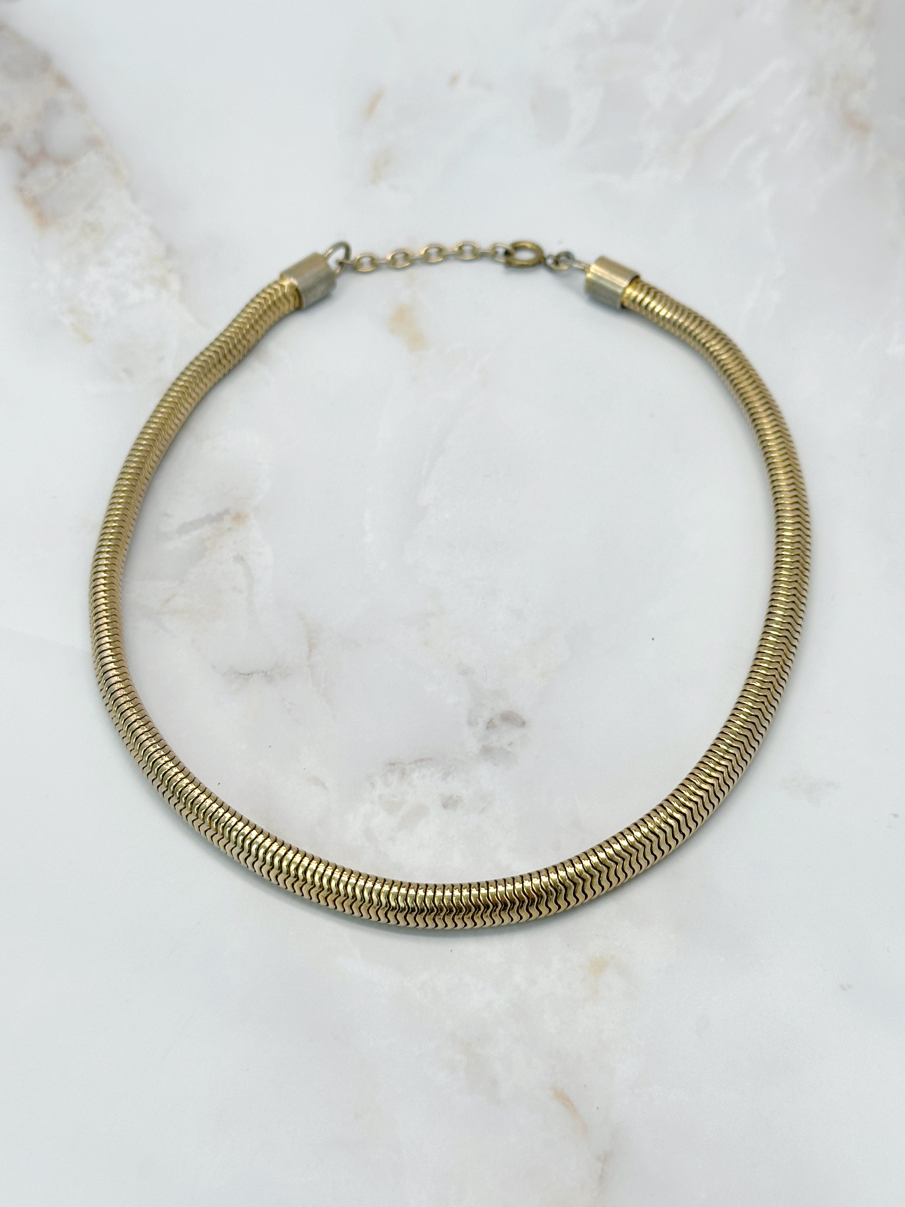 Klassische vergoldete Vintage Schlangenkette