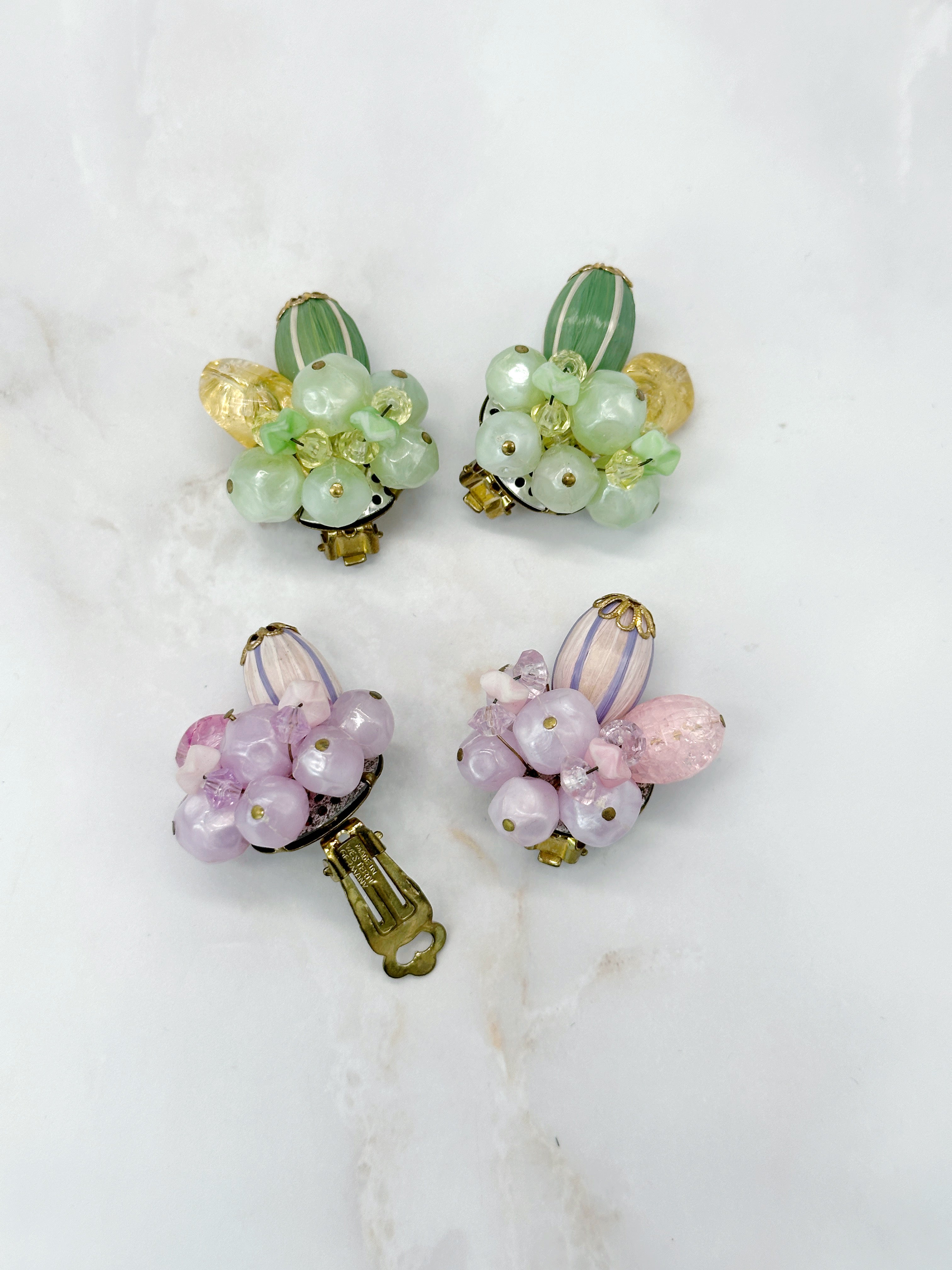 Vintage Ohrclips Made in Western Germany um 1950