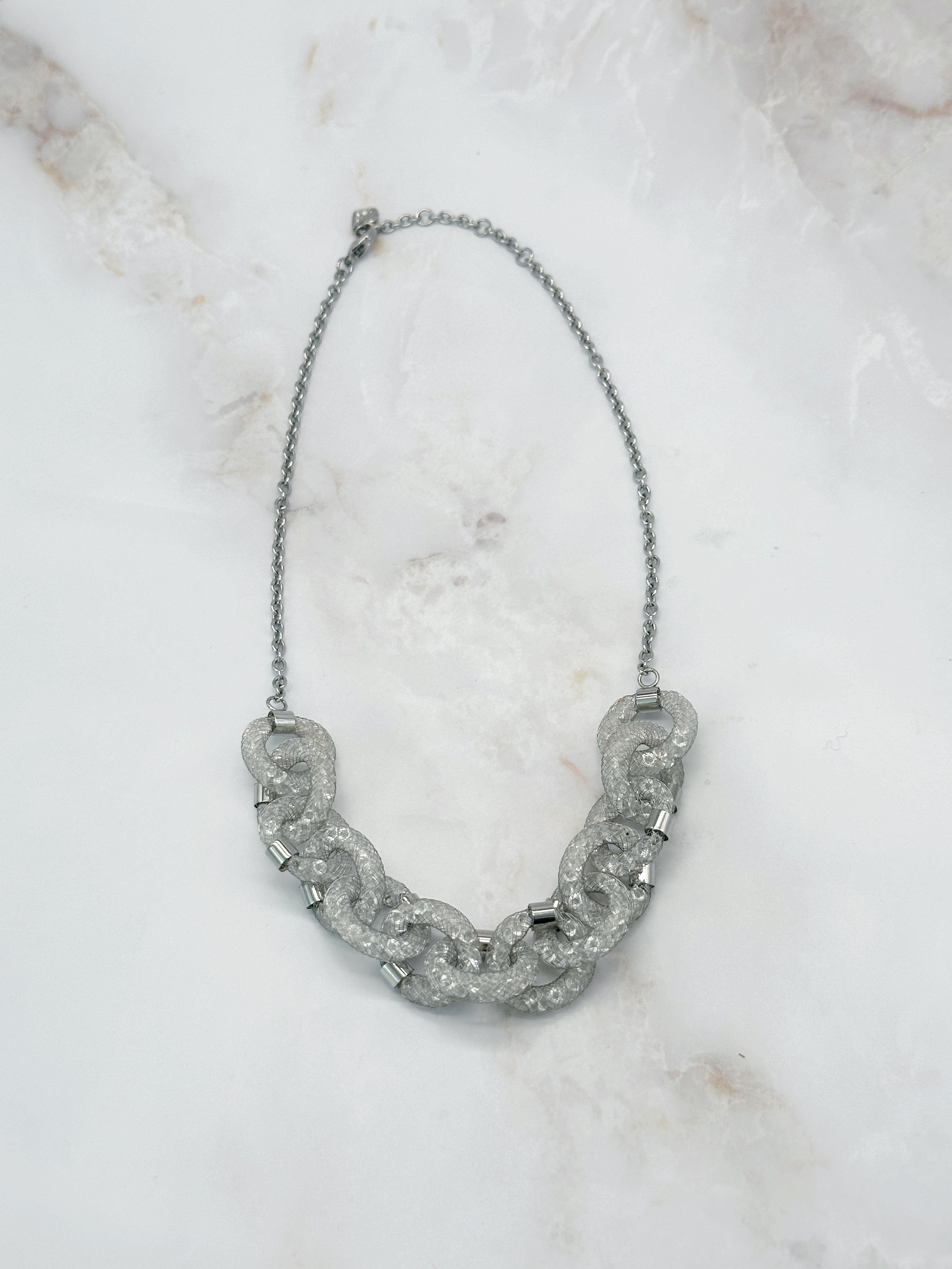 Swarovski Stardust Deluxe Link Necklace mit funkelnden Kristallgliedern
