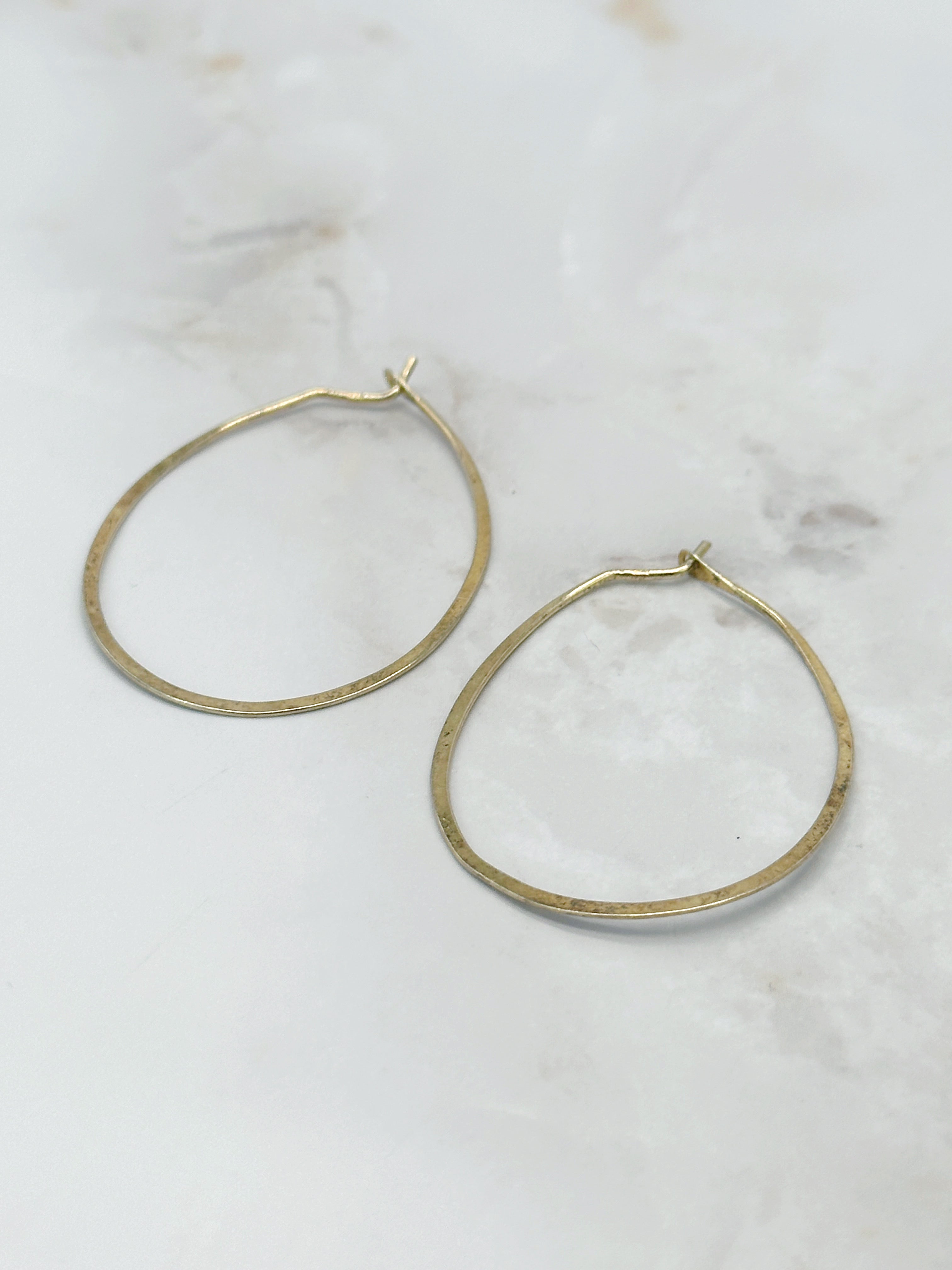 Filigrane große Creolen aus vergoldetem 925 Silber