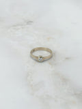 Vintage Solitär Ring in 585 Gelbgold mit Diamant