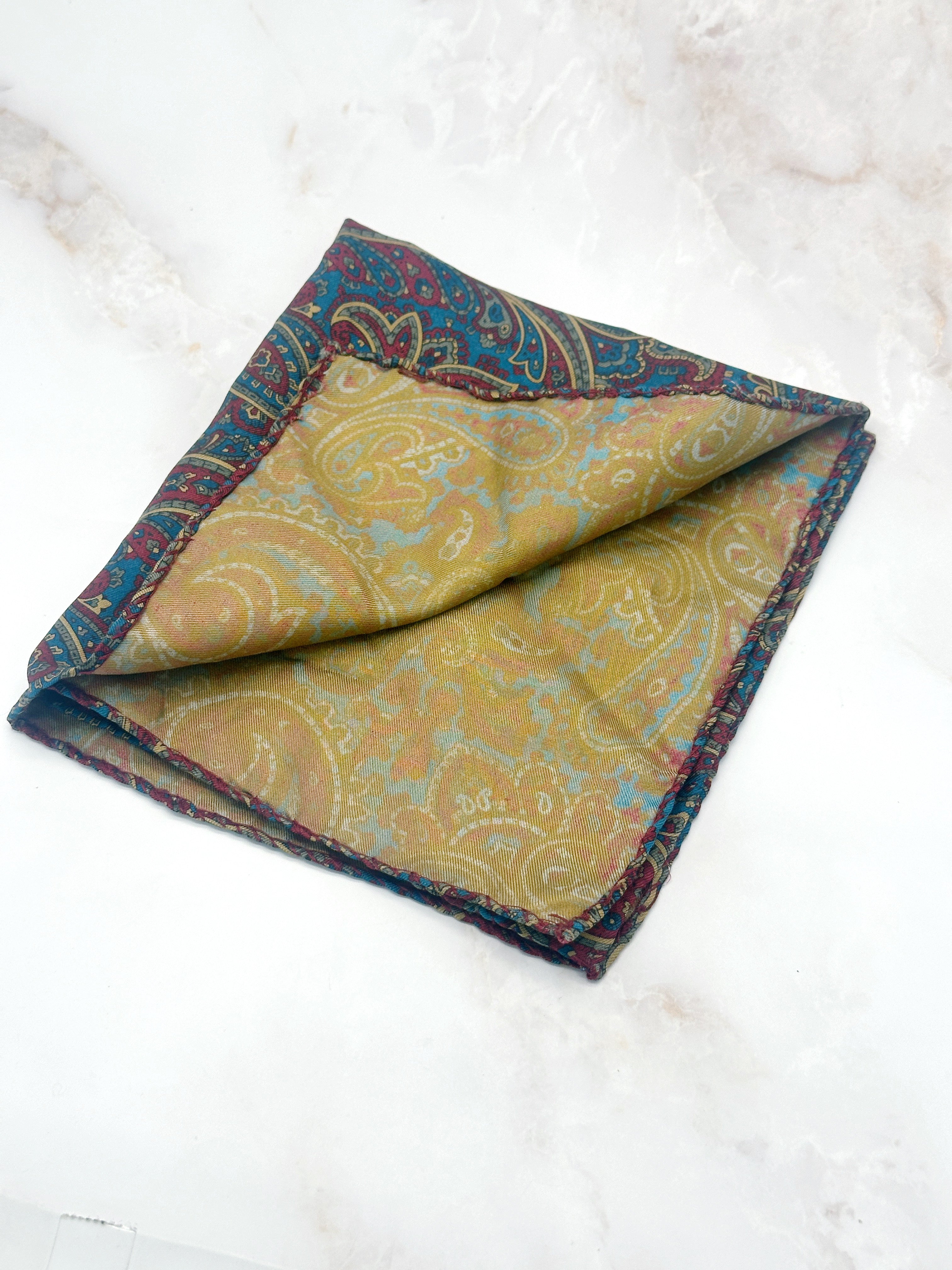 Einstecktuch aus Seide mit Paisley-Muster