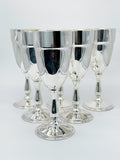 Silver-plated champagne flutes around 1920