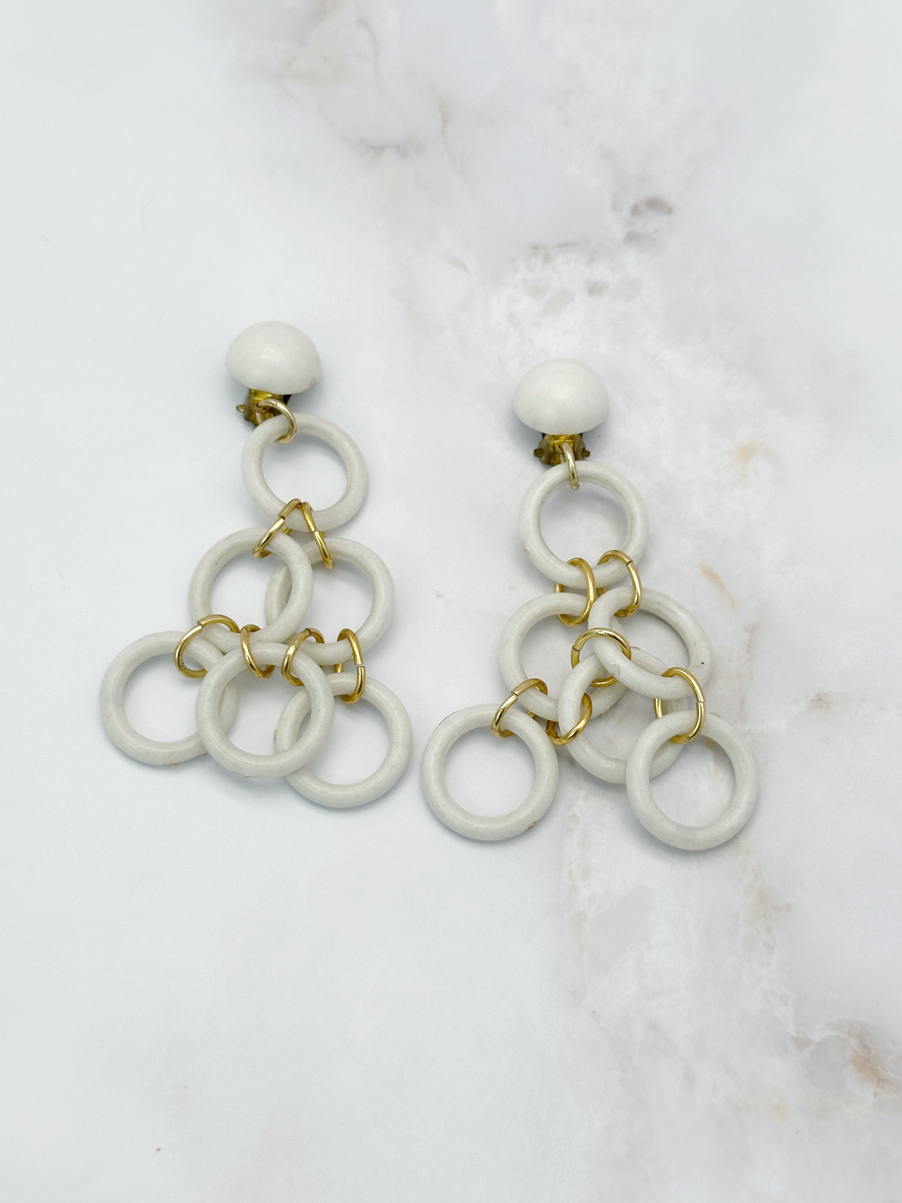 Vintage Statement Ohrringe um 1950