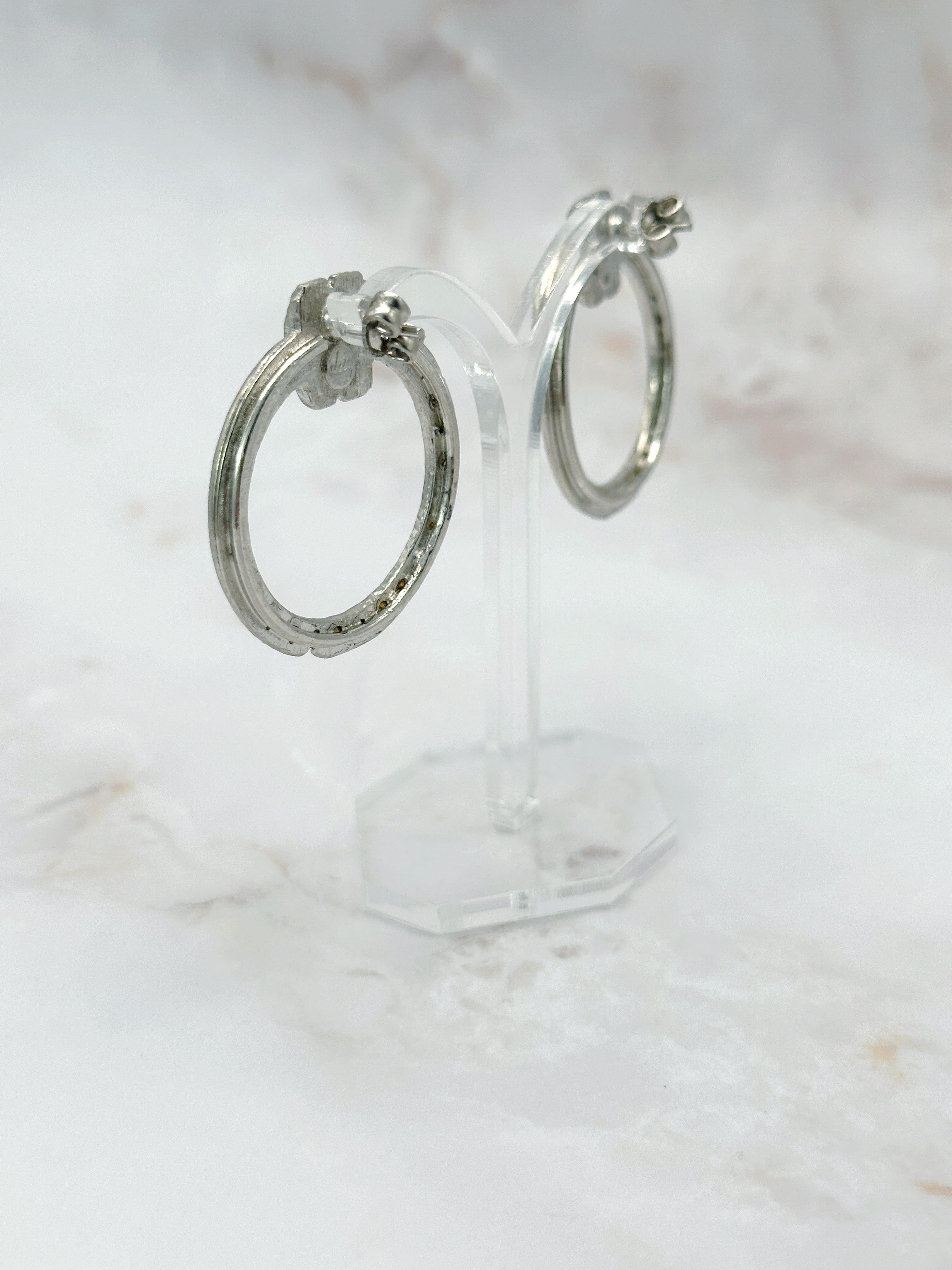 Signierte Vintage Ohrstecker von David Grau