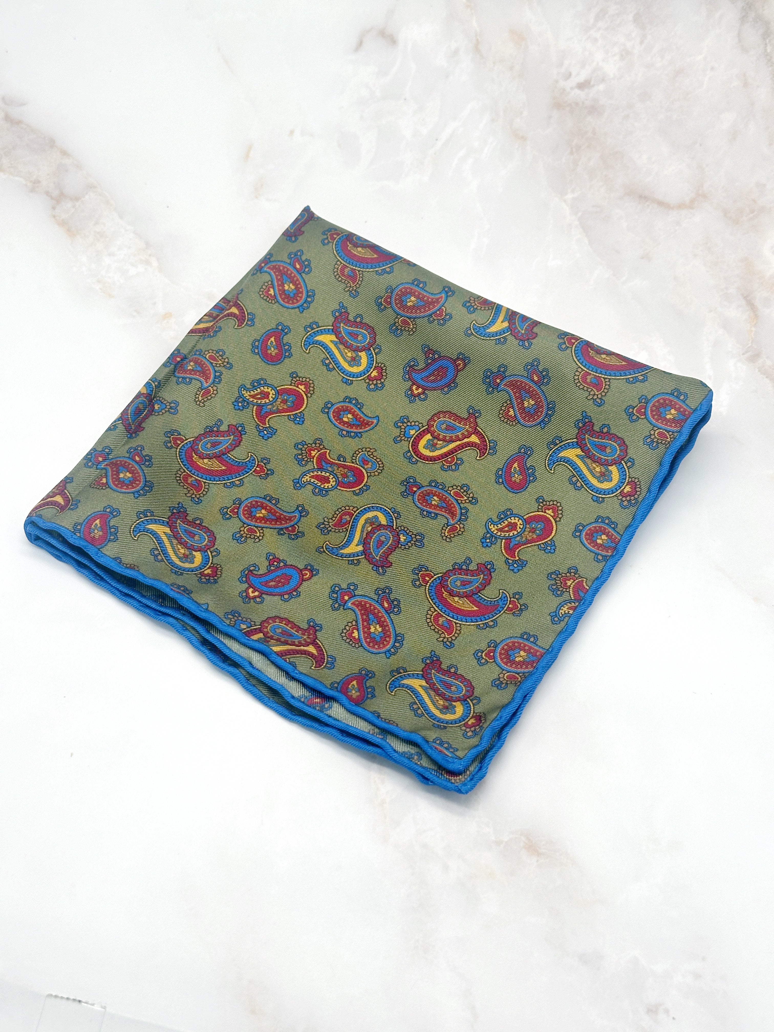 Einstecktuch aus Seide mit Paisley-Muster von Ascot