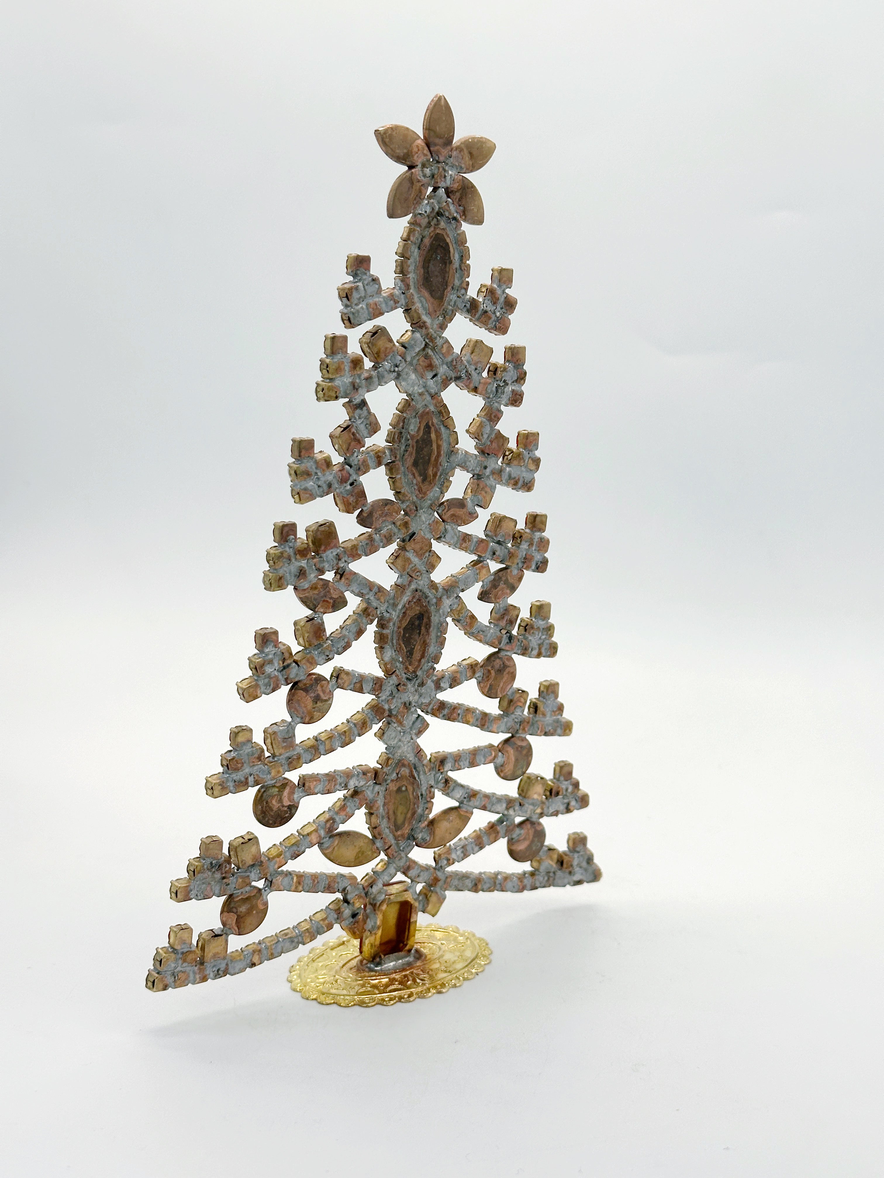 Prächtiger Gablonzer Christbaum aus Strass & Kristall