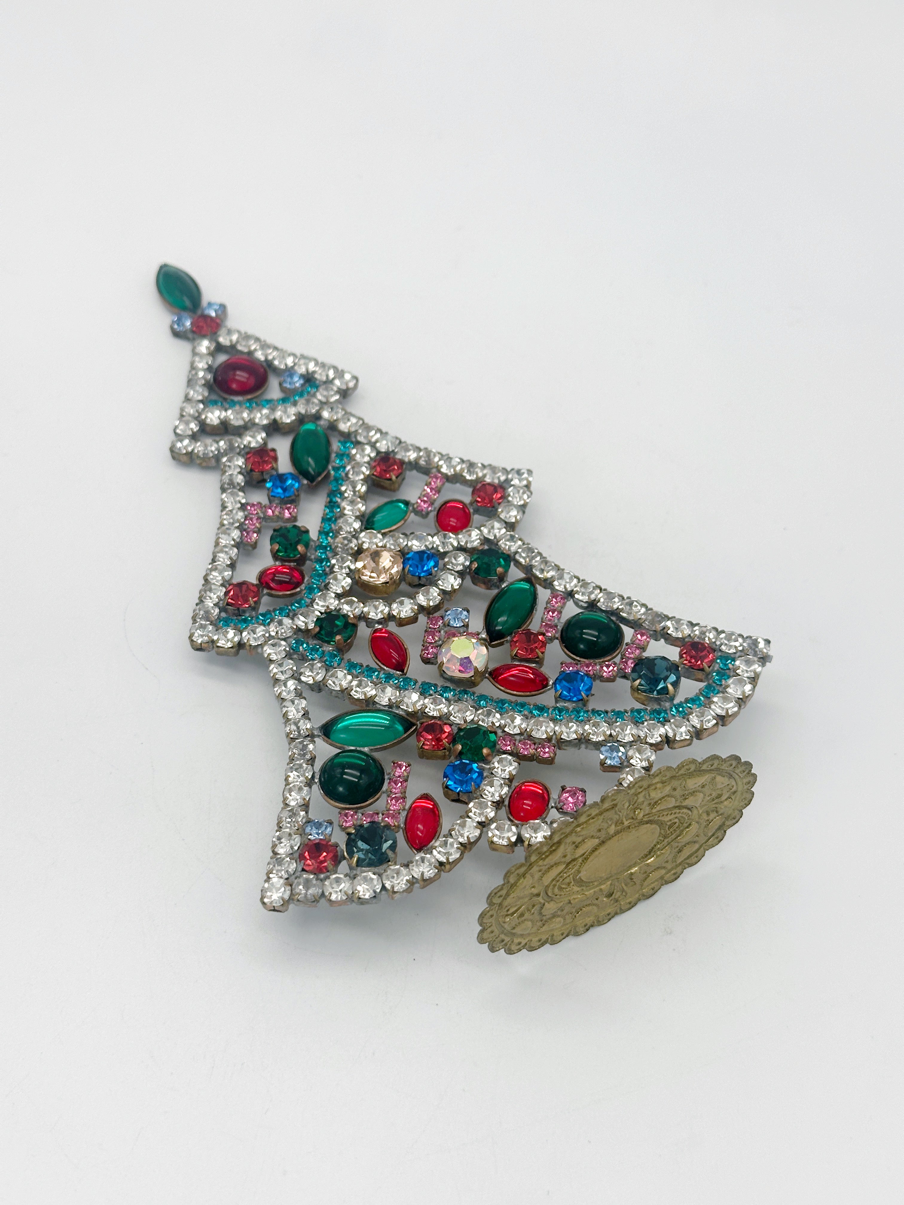 Prächtiger Gablonzer Christbaum aus Strass & Kristall