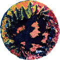 Amelie Goetzl from the series: CIRCLES, 2025 Reversible sequin fabric worked on stretcher frame 